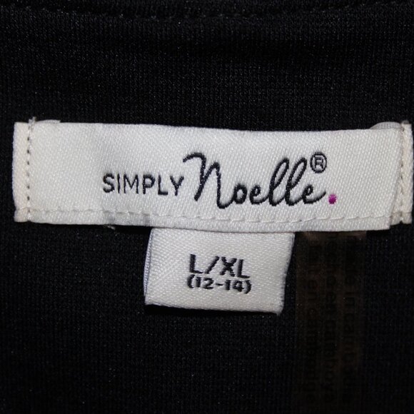 Simply Noelle Pant $40 Sz L XL x 31 Black Pull On Skinny Poly Spandex Pant - Picture 13 of 16